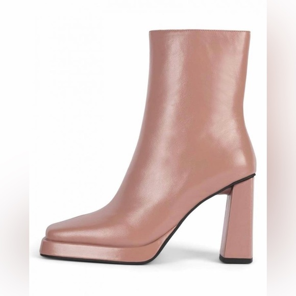 NWOT Jefferey Campbell Maximal-Lo Boots in Pink, Size 8 - Picture 1 of 12